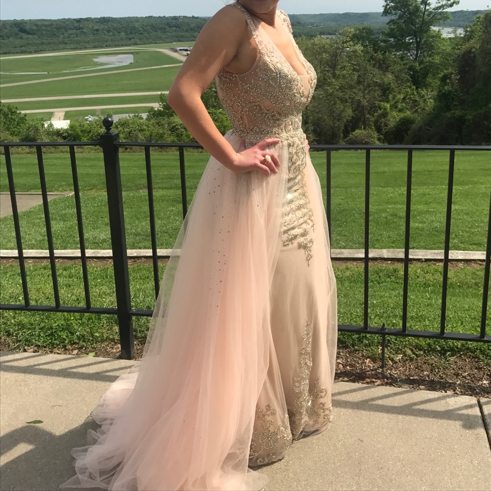 Blush Pink Ballgown Prom Dress